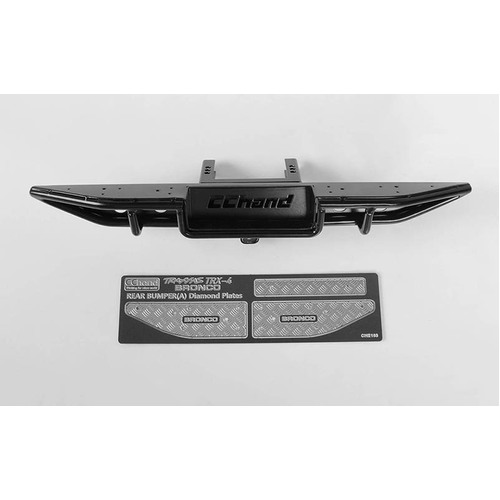 Ranch Rear Step Bumper for Traxxas TRX-4 '79 Bronco Ranger XLT (Black)