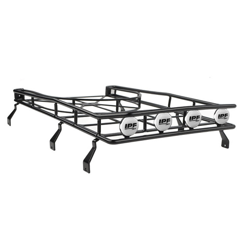 Roof Rack w/Tire Mount and IPF Lights for Gelande II D90