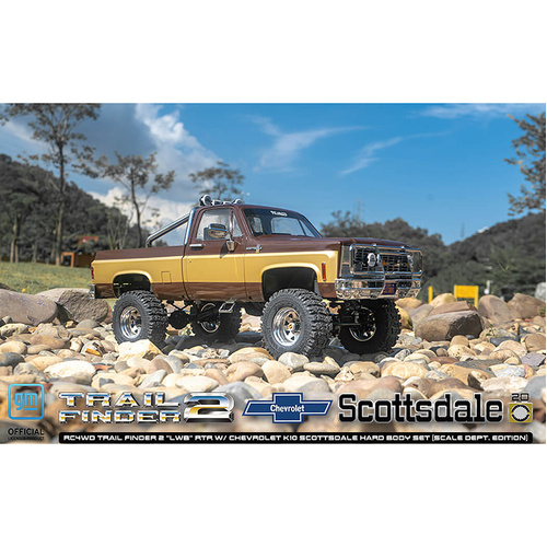 RC4WD Trail Finder 2 "LWB" RTR W/ Chevrolet K10 Scottsdale Hard Body Set (Scale Dept. Edition)