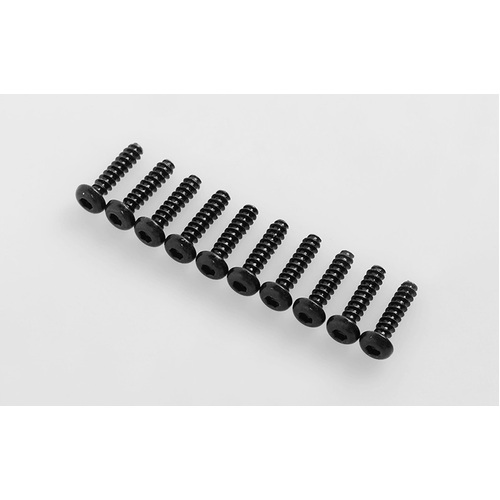 Button Head Self Tapping Screws M3 X 12mm (Black)