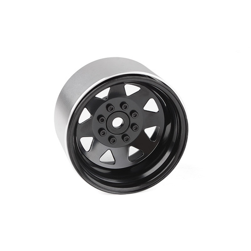 RC4WD 8 Lug Deep Dish Wagon 1.9" Steel Stamped Beadlock Wheels (Black)